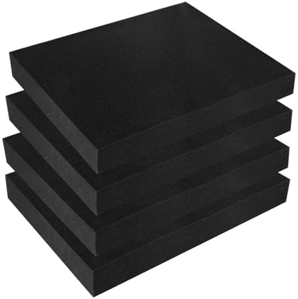 FVIEXE Paquete de 4 insertos de espuma Pick and Pluck, insertos de espuma para estuches, hojas de espuma para juegos de mesa, caja de herramientas, cajas de almacenamiento, cajones de almacenamiento