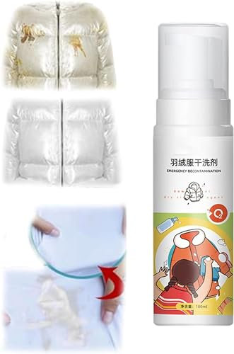 IFFANY Daunenjackenschaum, Trockenreiniger, Kleidung, Ölfleckenentferner, Allzweckreiniger, spülfrei, für Kleidung, Trockenreinigungsmittel, für Wintermäntel, für Daunenjacken, Sofas, Stoffe