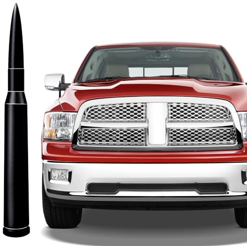5 Zoll Kurzantenne Ersatzmast für Dodge Ram 1500 (2009-2024), Ram 1500 2500 3500 (2009-2024), Dodge Ram 1500 2500 3500 Antenne