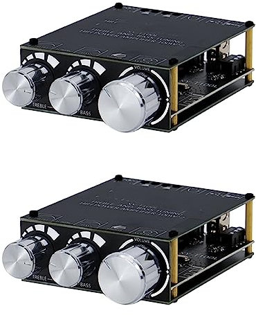 2X Bluetooth 5.0 100W + 100W Scheda Amplificatore Subwoofer di Potenza 2.1 Canali Classe D Home Audio Equalizzatore Stereo Amp XY-T100L