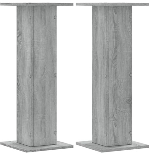 vidaXL Lautsprecherständer 2 STK. Grau Sonoma 30x30x80cm Holzwerkstoff