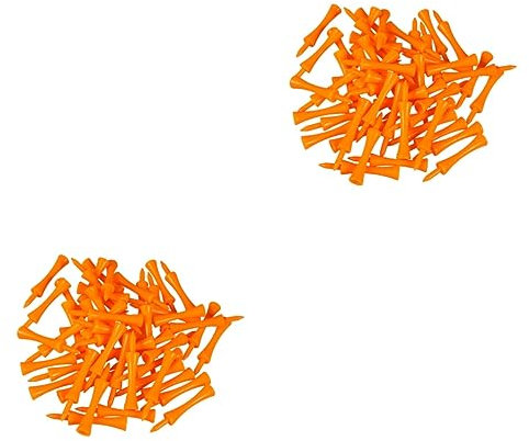 Milisten Golf Tees Tee Orange 100 Castle Tees Barbell Cradle Captain Armbänder Für Fußball Tees 70 Mm Orange