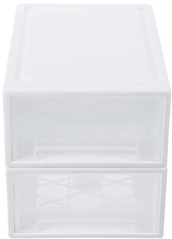 MAGICLULU Kunststoff-schubladen-aufbewahrungsboxen Für Kleidung 2er-pack Schuhbox Kleidungs-organizer Kleidungsbehälter