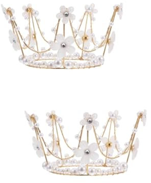 TOYANDONA 2stücke Crown Cake Topper Elegante Torten-dekoration Für Geburtstagsfeiern Und Sicher Ergänzung Für Jede Feier Aus Hochwertigem Material Gefertigt Ansprechend Und Attraktiv