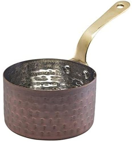 Vintage Style Mini Copper Sauce Pan 9 x 5.25cm Ideal for Single Servings