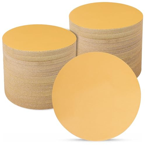Sruhrak Disque Abrasif 150mm 100 Pièces, Grain 800 Papier | Abrasif 6 Pouces Non Trou Papier à Poncer pour Ponceuse Orbitale et Tous les Outils Oscillants