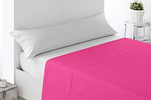 Miracle Home. Top Sheet Soft and Comfortable, 100% Brushed Microfibre, Wrinkle-Free and Anti-Peeling. 175 x 270. 105 Bed, Fuchsia