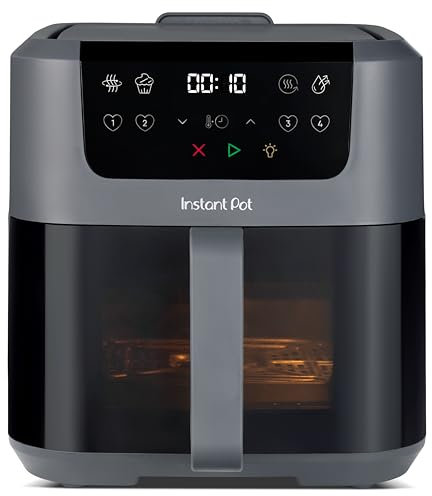Instant Pot - Friggitrice ad aria calda Vortex Compact Truffle-Cestello da 5 l, formato famiglia, 4 in 1-Frigge ad aria calda,essicca,cuoce al forno,riscalda,rivestimento antiaderente,facile da pulire