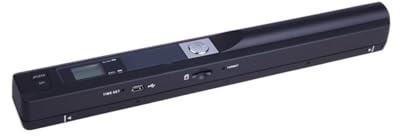 Document Scanner, Bärbar HD-skanner HD High Speed-färg A4-dokumentfotohandhållen skanner, Mini Pocket Color Scanner, A4 HD-skanner,for Teaching Business Meetings(Zwart)