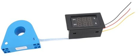 Voltímetro de Amperímetro Digital, Medidor de Corriente de Voltaje de Hall Digital DC AC100‑240V Voltímetro de Ampersión de Alta Precisión para Proyectos de Bricolaje, Multimetros