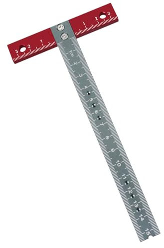T-Vierkant-Lineal mit präziser Skala, Aluminiumlegierung, für Enthusiasten, Zeichenwerkzeug