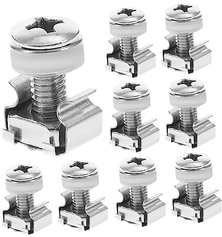 NAMOARLY 16sätze Cage Nut Mit Schrauben Für Server-racks Installieren Mit Vorinstallierten Dichtungen Für Optimale Und Stabilität