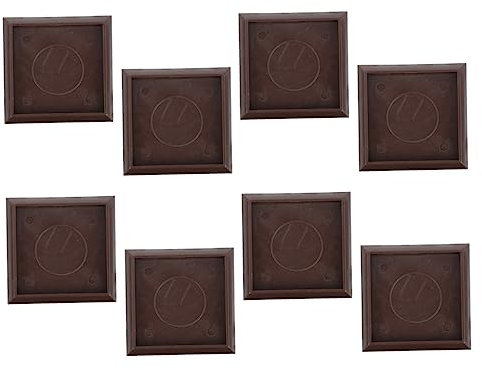 DIYEAH Lot de 10 Butées de Meubles en Plastique Carrées Protection de Sols Facile à Installer Compatible Chaises et Tables roulettes Antidérapantes