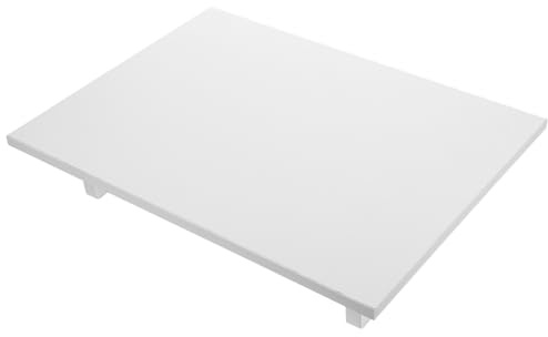 CLISPEED White Standard Gas Stove Cover and Kitchen Storage Stand, Non-slip Stovetop Protector Induction Cooker Rack for Home and Portable Use