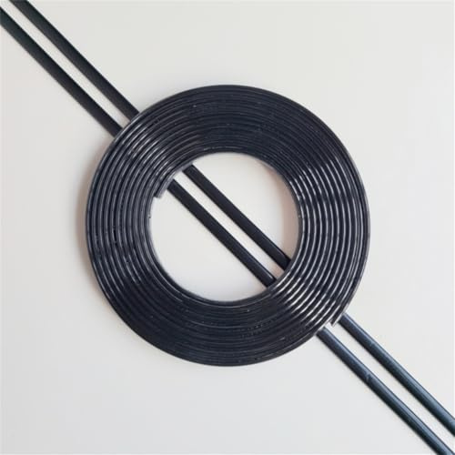 9.8FT Self-Adhesive PVC Molding Trim Edge Trims Flexible Caulk and Trim Strips Vinyl Shelf Cabinets Liner for Home Decor on The Cabinet Mirror Frame Wall Edge(Size:20mm/0.78inch,Color:Black Glossy)