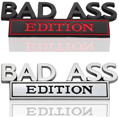 HUVZOR 2 pegatinas 3D para coche, aptas para vehículos generales,Diseño de coche y carrocería con acabado metálico,Pegatinas personalizadas para la ventana trasera como emblema