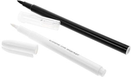 TEHAUX 2 pièces Stylo de Marquage Comestible pour Gâteaux Stylo Pâtisserie Léger et Portable avec Pointe Large pour Décoration DIY Outil de Colorant Alimentaire pour Glacage et