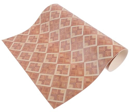 BESPORTBLE Simulated Floor Tile for Doll House Mini House Flooring Self Adhesive Vinyl Floor Tiles for Diy Miniature and Architecture Models Easy to Cut and Apply