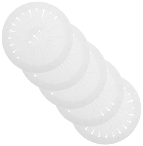 ABOOFAN 5Pcs 12Cm Ribbon Rosette Maker Tool Set Pleated Ribbon Flower and Brooch Spacing Template for Crafting Sewing and DIY Scrapbook Embellishments
