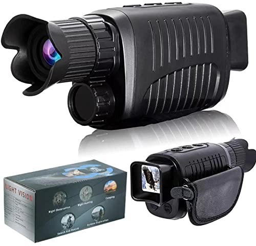 Gafas de visión nocturna, Instrumento de visión nocturna de un solo ojo 1080p gafas de visión nocturna infrarroja de alta definición binoculares for acampar día y noche de doble uso(R7)