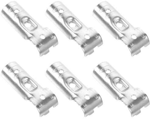 NUOBESTY 6pcs End Rail Clamps Tubing Connector Clamps with Corrosion Resistance and Durability for Chain Link Fence and T Post Clips