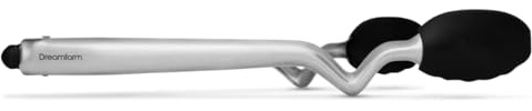 Dreamfarm Clongs Grippy Silicone & Stainless Steel Kitchen Cooking Tongs with Click-Lock Open & Close - 9 Black