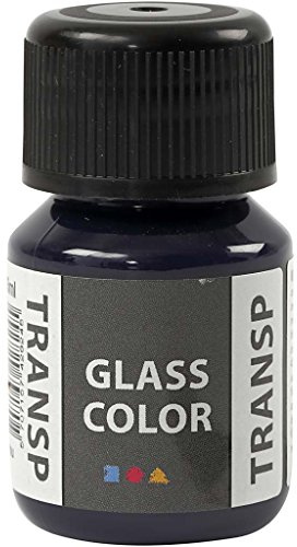 Creativ Company Glasfarbe Transparent, 35 ml, Navy Blau
