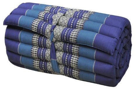 Kapok Thaikissen, Rollmatte schmal (82213 - blau)