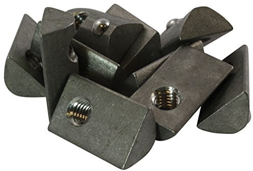 100x Nutenstein 8 St Nut 8 - Typ I - M6 ohne Steg, Federkugel, Edelstahl