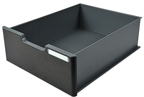 Exacompta 338714D Schublade Jumbo mit schwarzer Frontplatte für Ablagesystem Modulodoc schwarz/dunkelgrau