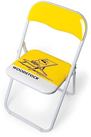Excelsa 48923 Peanuts Sedia Pieghevole Woodstock, Metallo, Giallo