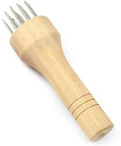 Angoter Viande en Acier Inoxydable attendrisseur Mallet Bois poignée Viande Lames Aiguille de Transformation des Aliments Gadget Boeuf Porc Accessoires de Cuisine