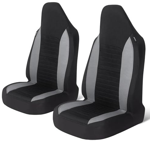 AUTOYOUTH Car Accessories Front Seat Covers Car Seat Covers & Supports Bucket Car Seat Protector Universal Fit for Truck SUV, Gray