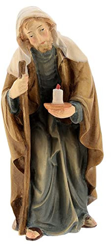 Holyart Josef Holzfigur für Matteo-Krippe Grödnertal, 12 cm