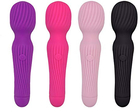 Xuomt Silikon Realistische Vibratoren mini Vibrator 10 Vibrationsmodi für sie Klitoris und G-Punkt Stimulator,G-punkt Analvibrator Massagestab Analvibrator für Frauen Sex-Spielzeug (Schwarz)