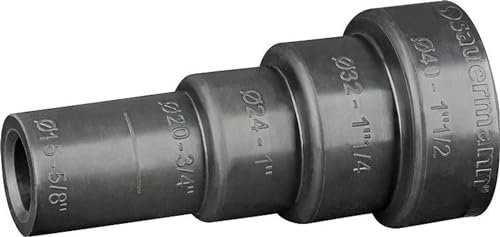 Mehrstufiger Adapter aus Weichgummi Ø 15/17 mm - Ø 20-24/25-32 - 40 mm