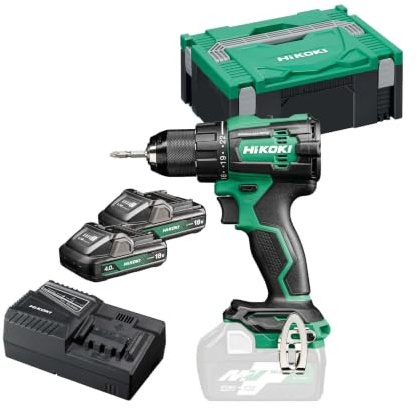 HiKOKI Akku-Bohrschrauber - 18 V, 2.000 U/min, 70 Nm Drehmoment, 22 Drehmomentstufen -Kompakt & leicht, bürstenloser Motor, LED-Licht, präzises Schrauben & Bohren - Ideal für Holz, Metall, Stahl