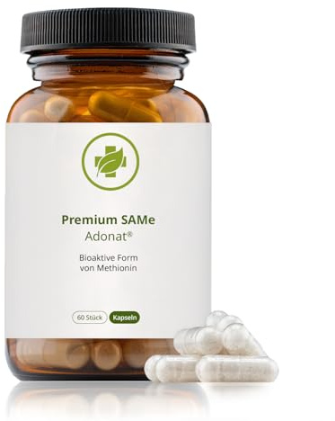 vitalundfitmit100 SAMe Kapseln, 60 Stück à 200 mg Adonat® S-Adenosyl-Methionin, vegan