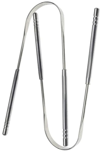 FRCOLOR 4 Pz Pulisci-lingua Spazzolini Da Denti Raschietto Per La Lingua Per Bambini Lingua Degli Adulti Spazzolino Spatola Palmare Acciaio Inossidabile Bambino Che Fa i Primi Passi