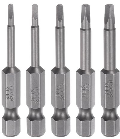 QUARKZMAN 5pz Punte Cacciavite a Triangolo Ta1.8-Ta3.0, Attacco Esagonale da 1/4, Lunghezza 2, Cacciavite Magnetica a Triangolo per Utensili Elettrici