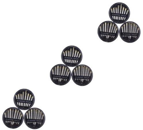 NUOBESTY 9 Paquetes Juego De De Coser Aguja De Reparación De Red Aguja De Coser a Mano Aguja De Lona Kit De De Juegos De Para Maquinas De Coser Aguja e