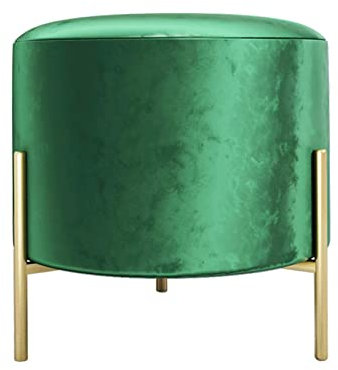 Ottomane Fußstütze Hocker für Wohnzimmer – kleiner Schminkhocker mit Schuhaufbewahrung – dekorative Wohnmöbel – 52 x 37 x 46 cm