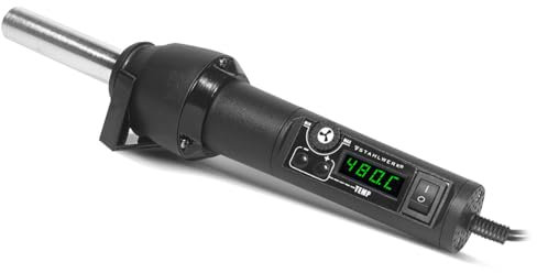 STAHLWERK Station de soudage pistolet à air chaud HLG-480 ST avec 700 W et 100-480 °C Appareil de soudage | Fer à souder | Pistolet à souder | Pistolet à air chaud pour travaux de soudure à air chaud,