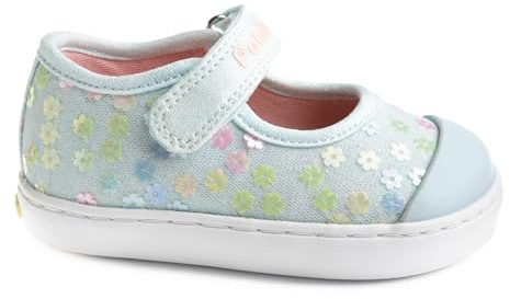 Pablosky Lona 980410, Zapatillas Bebé-Niñas, Azul, 20 EU Ancho