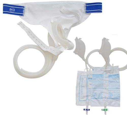 BFFDBFG Silicone Urine Collecteur d'urine Portable Sac d'urine d'incontinence Pantalon d'incontinence pour Hommes et Femmes Type d'atrophie