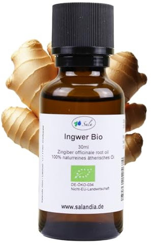 Sala Ingweröl Aroma ätherisches Öl naturrein BIO - zum Verzehr - 30 ml