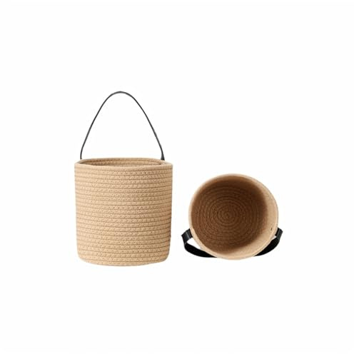 Chissen 2-Pack Jute Rope Wall Baskets,small Woven Fern Storage Hanging Rope Basket,Bohe Storage Basket for Organizing Daily Essentials Flower Plants Wall Basket Decor