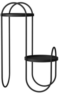 Soporte para macetas para Plantas de Interior Mueble De TV De Pie For Interiores Creativo, Soporte De Flores For Balcón, Soporte De Exhibición De Plantas De Doble Capa Soporte de Planta Escalonado