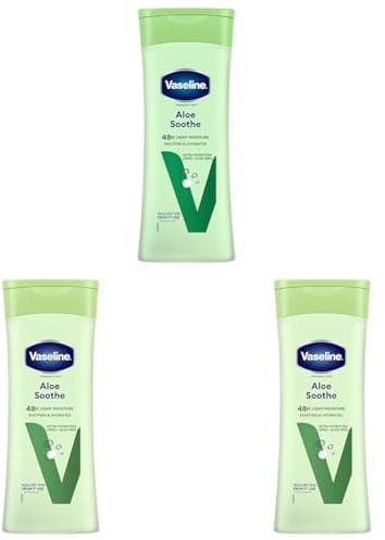 Vaseline Intensive Care Aloe Soothe Body Lotion 400 ml (Pack of 3)
