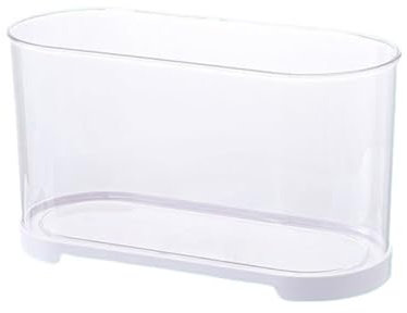 Fischschale Desktop-Aquarium, HD, transparent, kleines Acryl-Aquarium, Goldfischbecken, kleine Fischzuchtbecken Aquarium für(Weiß,32cm*14.4cm*16cm)